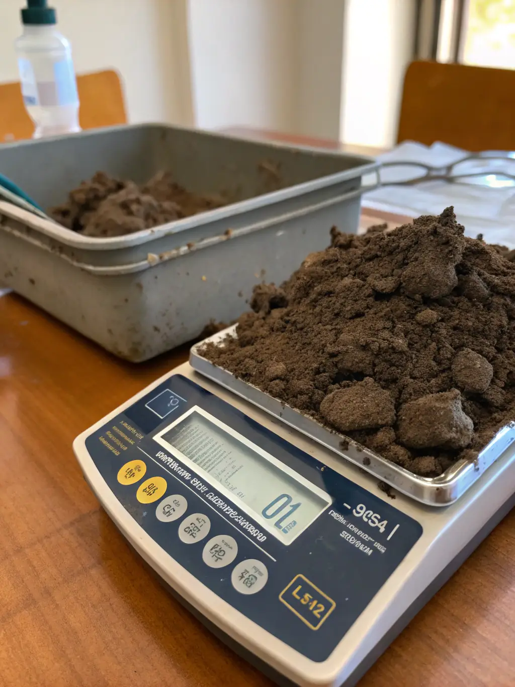 An image of a soil sample being analyzed with advanced technology, demonstrating AI Bhoomi's ability to assess soil health and provide recommendations for improvement.